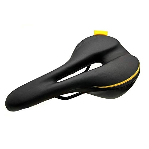 Mountain Bike Seat : HLY Trading Breathable Soft Road Bike Saddle PVC Leather Mountain Bicycle Seat Thick Pad Hollow Bicycle Cushion MTB Accessories Cycling Parts (Color : VL 3256)