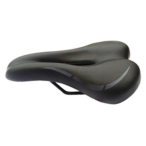 Mountain Bike Seat : HLY Trading Cycling Mountain Road Comfortable Saddle Seat Bike Bicycle Cushion Pad Color: Black 2 Cycling Parts