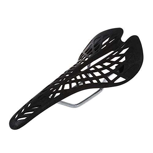 Mountain Bike Seat : HLY Trading MTB Mountain / Road Bike Saddle City Bicycle Saddle Super Breathable Super Light Bicycle Seat MTB Parts (Black) Cycling Parts (Color : Black)