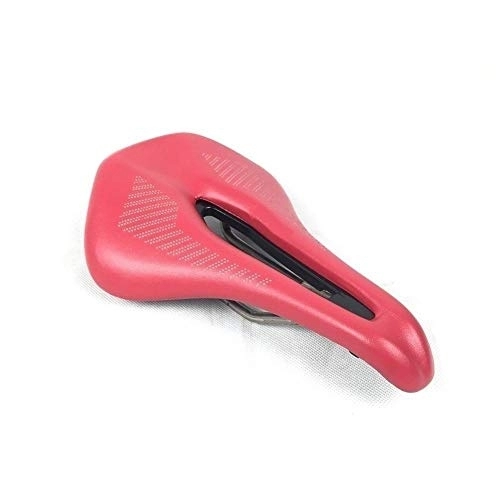 Mountain Bike Seat : HLY Trading Spcycle Bicycle Seat Saddle MTB Road Bike Saddles Mountain Bike Racing Saddle PU Soft Seat Cushion Bike Spare Parts 250x160mm Cycling Parts (Color : Red)