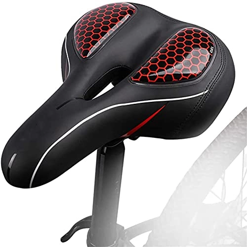 Mountain Bike Seat : Hmmsnzy Professional Soft Bike Saddle， Mountain Bike Seat Cushion Soft And Comfortable Thickened Bicycle Accessories Riding Equipment Universal with Taillights Bicycle Saddle for MTB, Spinning Bikes