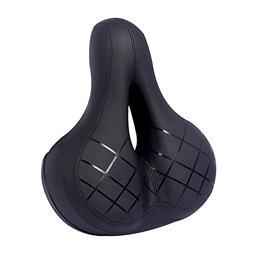 Mountain Bike Seat : Hollow Bicycle Saddle Bicycle Seat Comfortable Memory Foam Bicycle Saddle Cover Rubber Pad for Ladies And Men Sports Bicycle Mountain Bike