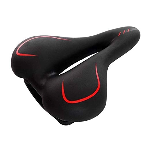 Mountain Bike Seat : HONGJ Bicycle Silicone Seat, Mountain Bike Fitness Bicycle Saddle, Comfortable Soft Butt Cushion, Outdoor Riding Equipment Accessories