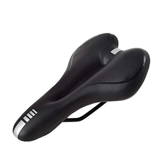 Mountain Bike Seat : HONGJ Mountain Bike, Bicycle Seat, Pierced Saddle, Riding Equipment Accessories, Comfortable And Breathable Shock Absorber 28 * 18cm