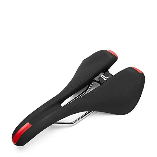 Mountain Bike Seat : HPPSLT Bikes Suspension Wide Soft Padded Bike Saddle For Women and Men, Road bike bicycle seat hollow breathable mountain bike saddle riding equipment-2