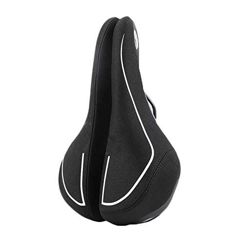 Mountain Bike Seat : HQAA Comfortable Bicycle Saddle Seat | Bike Saddle | Bicycle Seat Great Fits Spin, Mountain Bikes or Outdoor Cycling(Color:Black)