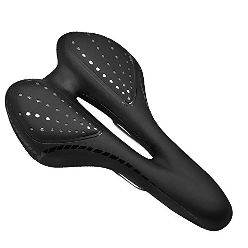 Mountain Bike Seat : HQAA Wide Bike Seat | Bike Accessories | Bicycle Seat Great Fits Spin, Mountain Bikes Or Outdoor Cycling(Color:Grey)
