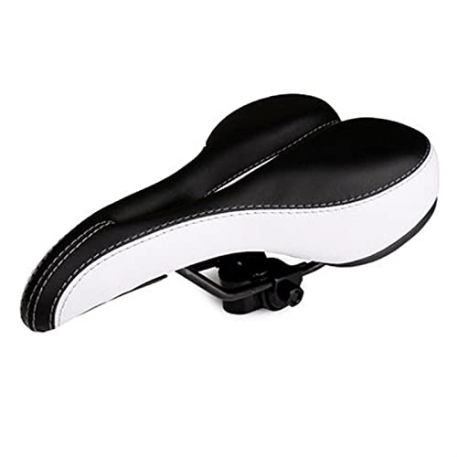 Mountain Bike Seat : HQBicyCleseat Bike Seat, Gel Bike Saddle Ergonomic Hollow Bicycle Seat Comfortable, Breathable, Suitable for Men and Women MTB / Road Bike Saddles (Color : White)