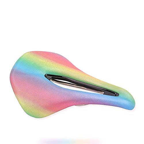 Mountain Bike Seat : HSYSA Bicycle Seat Cushion MTB Road Bike Seat Cushion Ultra-light Cushion Shock Absorption Seat Cushion General Bicycle Saddle (Color : Leisure sport)