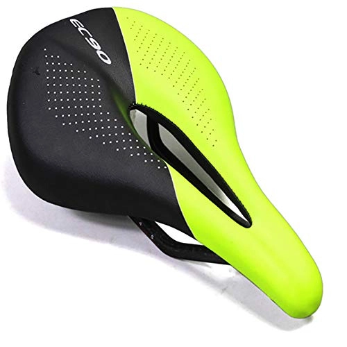Mountain Bike Seat : Huanxin Comfortable Full Carbon Fiber Saddle, Mountain Bike Seat Saddle, Shockproof Gel Breathable Bicycle Seat, for Ladies And Men, a