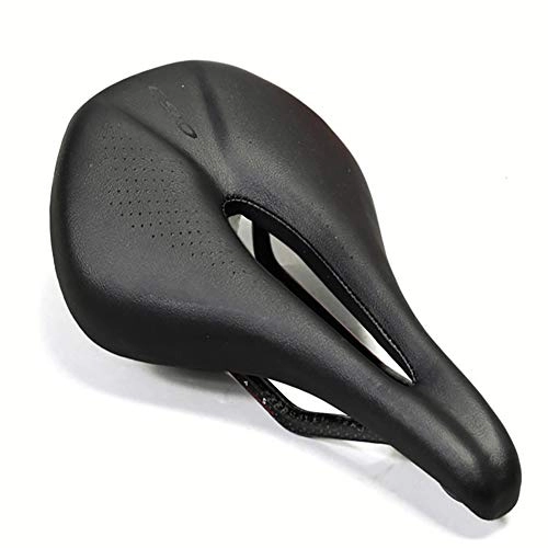 Mountain Bike Seat : Huanxin Comfortable Full Carbon Fiber Saddle, Mountain Bike Seat Saddle, Shockproof Gel Breathable Bicycle Seat, for Ladies And Men, b