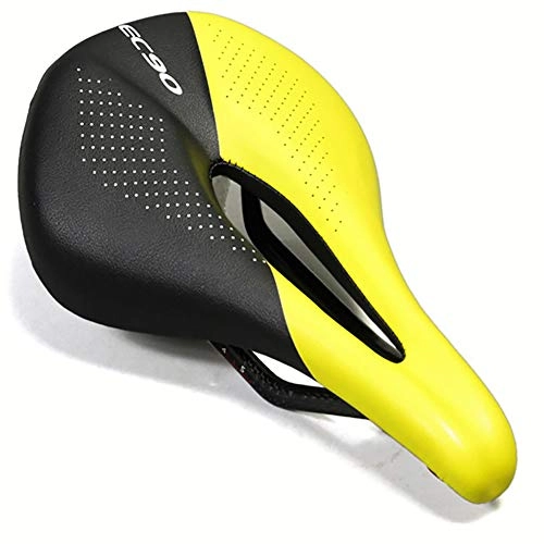 Mountain Bike Seat : Huanxin Comfortable Full Carbon Fiber Saddle, Mountain Bike Seat Saddle, Shockproof Gel Breathable Bicycle Seat, for Ladies And Men, e