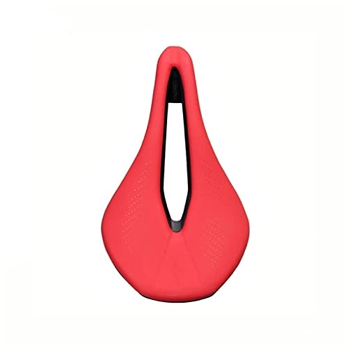 Mountain Bike Seat : HYMD Bike seat Bicycle Saddle Seat Bike Accessories Ultra Soft Comfort 3 Colors (Color : Red, Size : 240x143 MM)