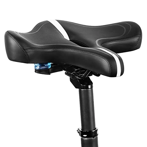Mountain Bike Seat : iCoKg Adult Wide Bike Saddle, Bike Seating Cushion, Bike Saddles Mountain Bike Seats Wide Hollow Ventilation Holes Shock Absorption Thicken Bicycle Seats