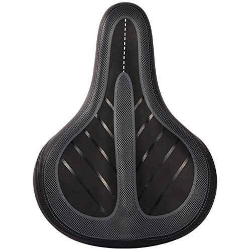 Mountain Bike Seat : inChengGouFouX Comfortable Experience Rear Lighted Bicycle Seat Mountain Bike Seat Reflector Mountain Bike Saddle Durable Bicycle Seat (Color : Black2, Size : 27X13x21cm)