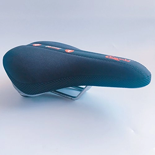 Mountain Bike Seat : Inflatable Bike Seat Soft Bicycle Cushion Thicken Foam Wide Shock Absorbing Mountain Bike Saddle with Reflective Sticker