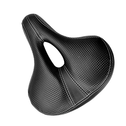 Mountain Bike Seat : JINPENGRAN Bicycle Saddle, Bicycle Seat Mountain Bike Wide Seat Bicycle Accessories Shock Absorber Hollow Breathable And Comfortable