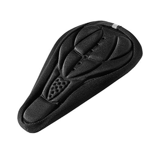 Mountain Bike Seat : JINPENGRAN Bicycle Saddle Breathable Cushion Cover 3D Thickened Cycling Seat Mat Road Mountain Bike Sponge Polymer Saddle Seat Cover, C