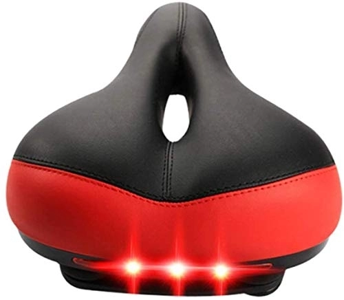 Mountain Bike Seat : JJJ Bicycle Accessories Black-red Thickened Comfortable Mountain Bike Seat Cushion Soft Saddle Riding Equipment Accessories durable