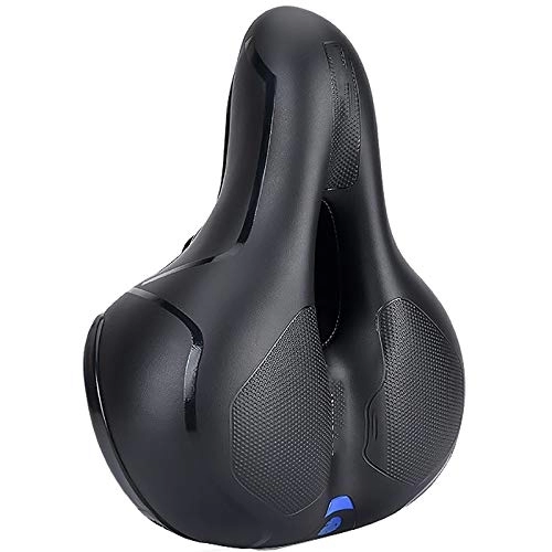 Mountain Bike Seat : JOMSK Comfort Bike Seat Mountain Bike Seat Bicycle Seat Cushion Soft and Comfortable Super Soft Riding Saddle (Color : Blue, Size : 26x21.5cm)