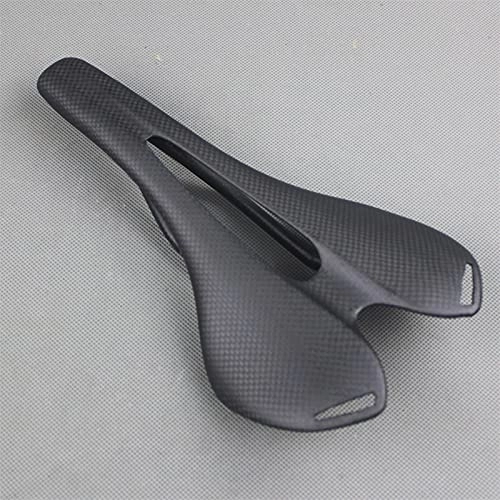 Mountain Bike Seat : JSJJAUJ Bike Saddle Full carbon mountain bike mtb saddle for road Bicycle Accessories bicycle parts 275 * 143mm (Color : Gloss)