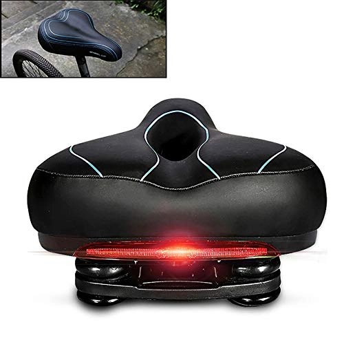 Mountain Bike Seat : JW-YZWJ Mountain Bike Bicycle Saddle Seat Road Bike Bicycle Saddle Seat Cushion Accessories and Equipment with Taillights