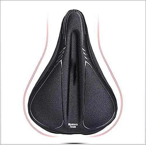 Mountain Bike Seat : JW-YZWJ Mountain Bike Cushion Cover, Thicker, Comfortable And Soft Bicycle Widened Foam Cushion Cover for All Seasons, Small