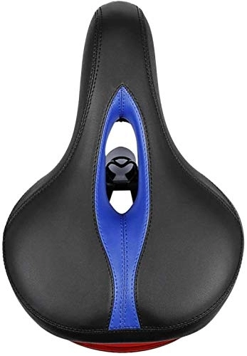 Mountain Bike Seat : JYCCH Comfort Bike Seat Gel Mountain Bike Saddle Soft Cushion Universal Fit For Exercise Bike Road And Mountain Bikes (Color : Blue) (Blue)