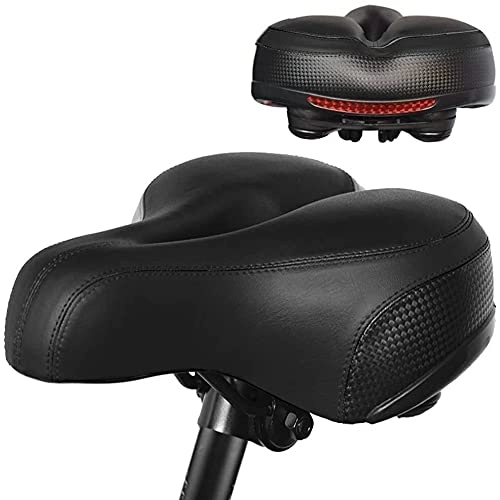 Mountain Bike Seat : JYCCH Kids bicycle seat saddle small stroller accessories bicycle seat folding mountain bike seat cushion seat seat bag (Color : Red) (Black)