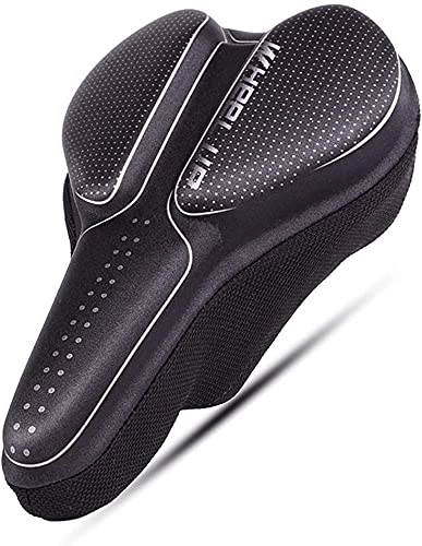 Mountain Bike Seat : JZTOL Bicycle Saddle, MTB Saddling Waterproof Soft Cycle Seat For Women And Men, Bicycle Cushion Bicycle Seat Professional In Road Bike, Mountain Bike, Exercise Bike (Color : #1(starry-white))
