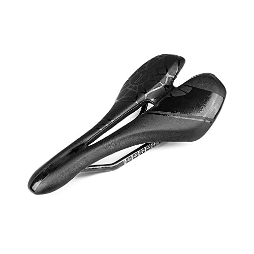 Mountain Bike Seat : KAIBINY Bicycle Seat, Carbon Fiber Folding Bow Ultra-Light Comfortable Soft Breathable Shock-Absorbing Ergonomic Suitable for Road Bikes Mountain Bikes and Exercise Bikes
