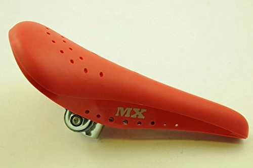 Mountain Bike Seat : KASHIMAX MX STYLE SEAT OLD SCHOOL BMX SADDLE IDEAL ALL 80s BMX RED