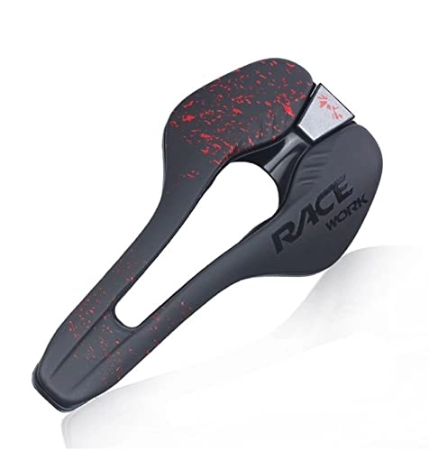 Mountain Bike Seat : KBBKIC Bicycle Saddle EVA Bicycle Seat Comfort Saddle For Road Mountain Bike Universal Cycling Accessories (Color : Red)
