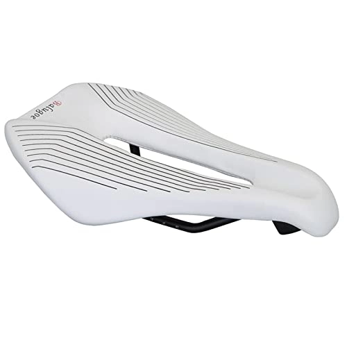 Mountain Bike Seat : KBBKIC Bike Seat Professional Ergonomic Design Mountain Bike Saddle, Comfortable And Breathable, Suitable For Outdoor Cycling (Color : White)