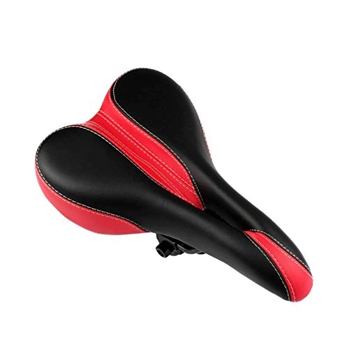 Mountain Bike Seat : KDMB Breathable Bike Seat, Comfortable Bike Seat Mountain Bicycle Leather Saddle Comfortable Road Bike Pillow Cushion Bicycle Spare Parts Mtb Accessories