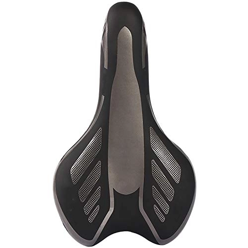 Mountain Bike Seat : KDOAE Comfortable Road Mountain Bicycle Saddle Comfortable Breathable Bike Saddle for Men Women with Padded Bike Seat Fits Most Bikes (Color : Gray, Size : 29x18x7.5cm)