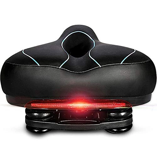 Mountain Bike Seat : Keai Bicycle seat MTB Bicycle Road bike saddle cushion accessory equipped with tail light 26 * 20cm