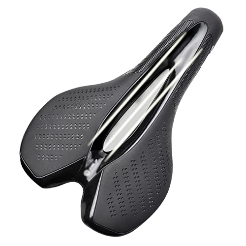 Mountain Bike Seat : KEDUODUO Carbon Fiber Road And Mountain Bike Seat Cushions Use Carbon Material Seat Cushions, Breathable Ultra-Light Leather Cushions, Black