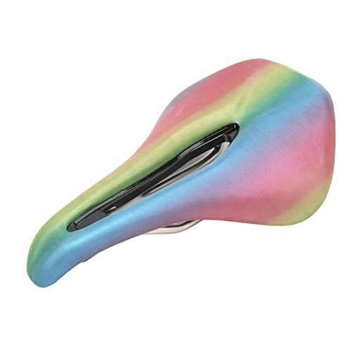 Mountain Bike Seat : Keenso Colorful PU Bicycle Saddle Cushion, Bicycle Waterproof Seat for Road Mountain Bike Bicycles and Spare Parts