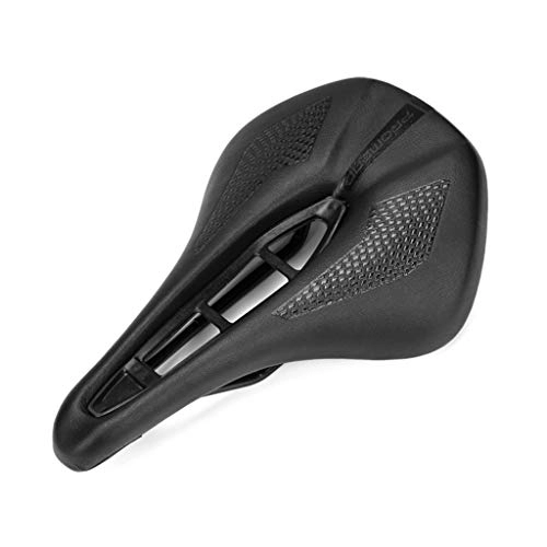 Mountain Bike Seat : KELITE Bicycle Saddle Short Nose Design Hollow Ventilation Soft and Comfortable Widened Seat Surface Suitable for Mountain Bikes Road Bikes (Color : B)