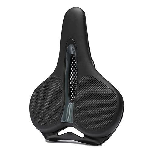Mountain Bike Seat : KEMIE Luoqun Store MTB Bike Saddle Breathable Big Butt Cushion Leather Surface Seat Mountain Bicycle Shock Absorbing Hollow Cushion Accessories