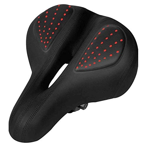 Mountain Bike Seat : KSW_KKW Bike Seat For Men - Mens Padded Bicycle Saddle With Soft Cushion - Improves Comfort For Mountain Bike, Hybrid And Stationary Exercise Bike