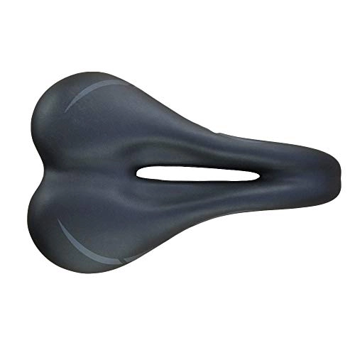 Mountain Bike Seat : KTESL MTB Mountain Road Soft Saddle Thicken Wide Damping Bicycle Saddles Seat Cycling Saddle Bike Bicycle Accessories (Color : Light Grey)