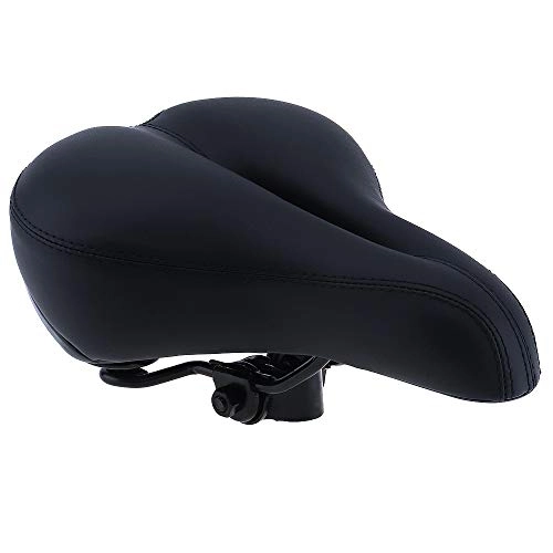 Mountain Bike Seat : KTESL Super Soft Comfortable High Resilience Cycling Bike Saddle Seat For Off-road / Mountain Bicycle (Color : Black)
