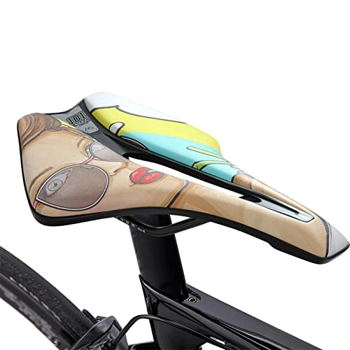 Mountain Bike Seat : KUNOVO Universal Gel Bicycle Saddles | Comfortable Hollow Bicycle Padded Saddle - Soft Bicycle Cushion Pad for Exercise Mountain Road Bike (Color : A)
