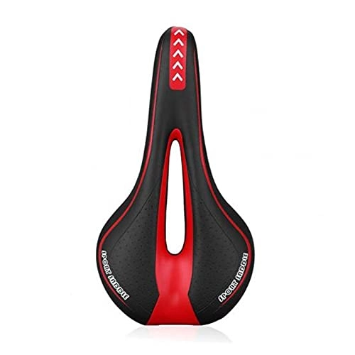 Mountain Bike Seat : LAKYT Bike Saddle MTB Mountain Bike Cycling Thickened Extra Comfort Ultra Soft Silicone 3D Gel Pad Cushion Cover Bicycle Saddle Seat Bike Seat (Color : Black Red)