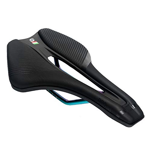 Mountain Bike Seat : LAUTO Bicycle Saddle, Comfortable Bike Seat Padded, Soft Breathable Cycling Bicycle Seat Cushion Pad with Ergonomics Design, for Mountain Bikes And City Bikes, bright color