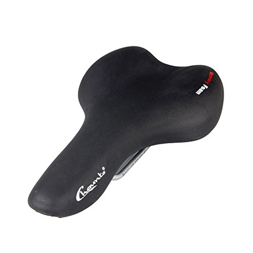 Mountain Bike Seat : Letton New Thicken Bike Seat Wide Soft Replacement Bike Saddle Cushion Comfortable Gel Seat Saddle Padded for Women and Men (Black)