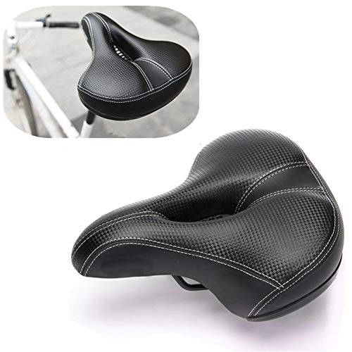 Mountain Bike Seat : LIANYG Bicycle Seat Soft Bicycle Saddle Thicken Wide Big Bum Bicycle Saddles Bicycle Seat Cycling Saddle MTB Mountain Road Bike Bicycle Accessories 114 (Color : Natural, Size : One size)