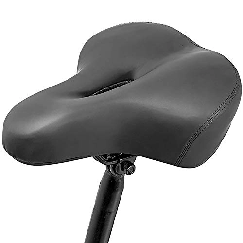 Mountain Bike Seat : LIUXING-Home Bicycle Saddle Bicycle Seat Black Bicycle Seat Bicycle Equipment Bicycle Saddle Mountain Bike Saddle (Color : Black, Size : 25x20x12cm)